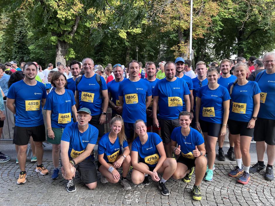 Gruppenfoto beim letzen Firmenlauf