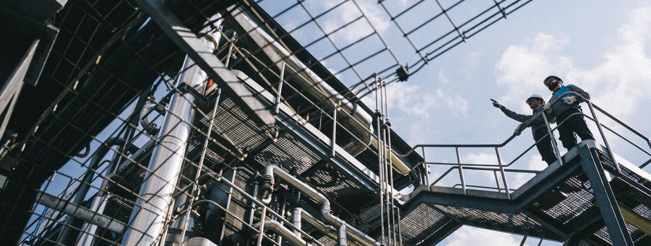 Veolia Novartis Mitarbeiter bei Pharmaanlage
